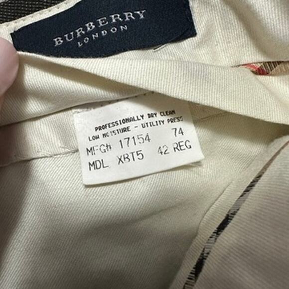 Burberry gray wool dress pants size 42R - Picture 5 of 8